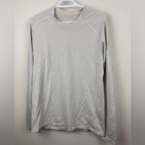 Lululemon Metal Vent Tech Long Sleeve Shirt Taupe Beige Medium
